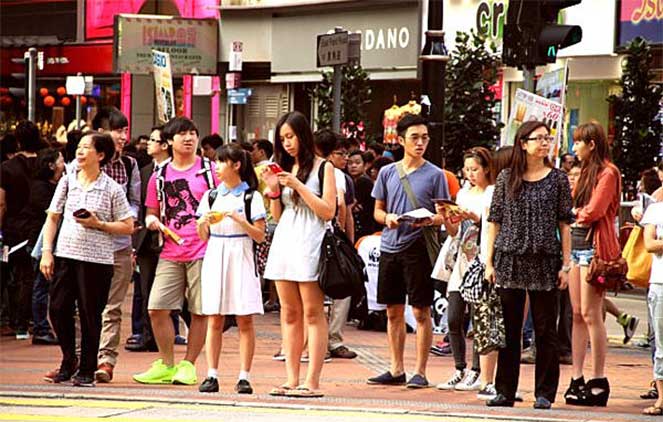 Люди в Гонконге