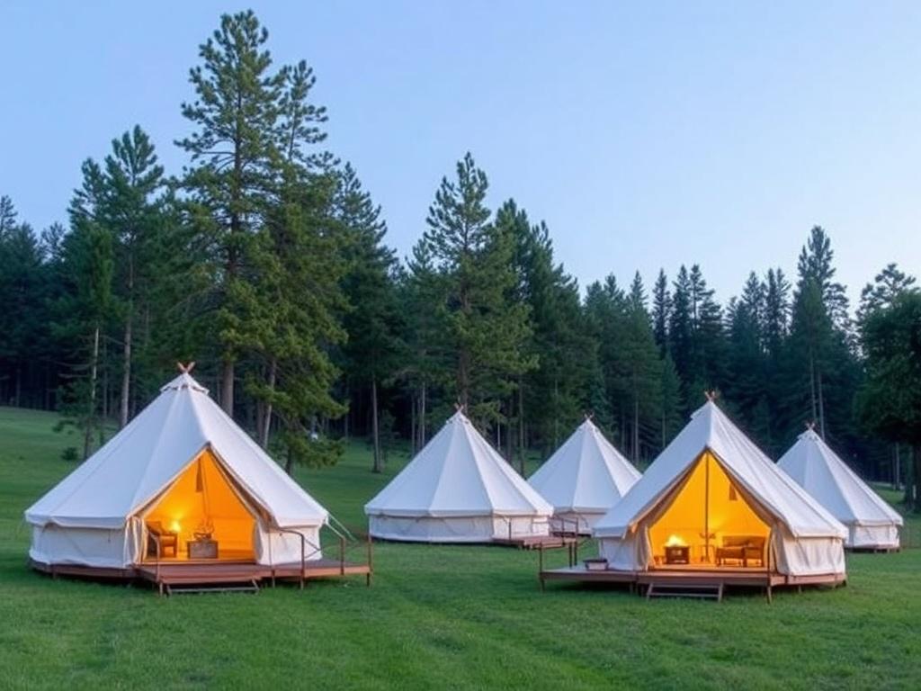 Glamping sites in the Moscow regionфото
